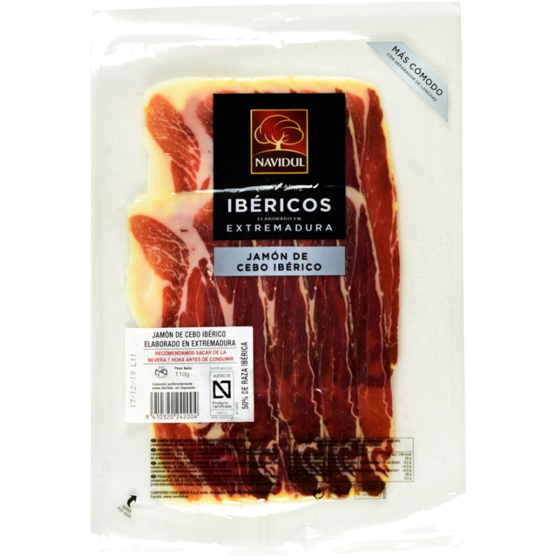 JAMON DE CEBO IBERICO 50  NAVIDUL 55GR