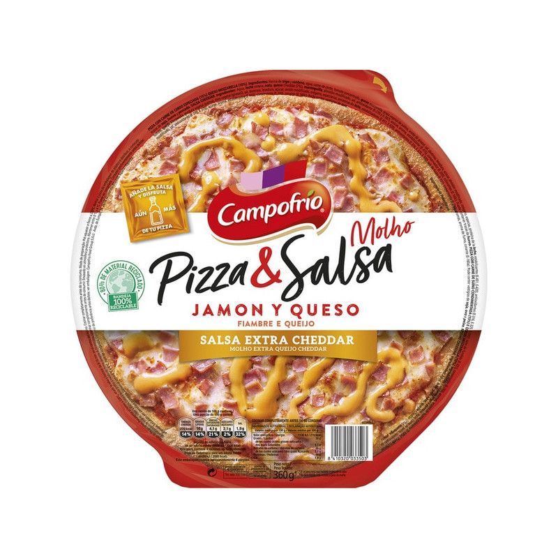 PIZZA JAMON Y QUESO CAMPOFRIO 360GR
