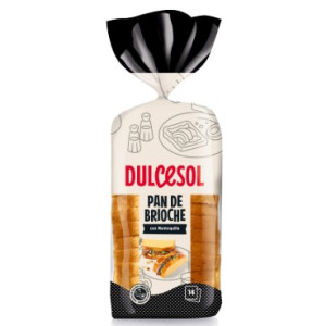 PAN DE MOLDE BRIOCHE DULCESOL 14REB 450GR