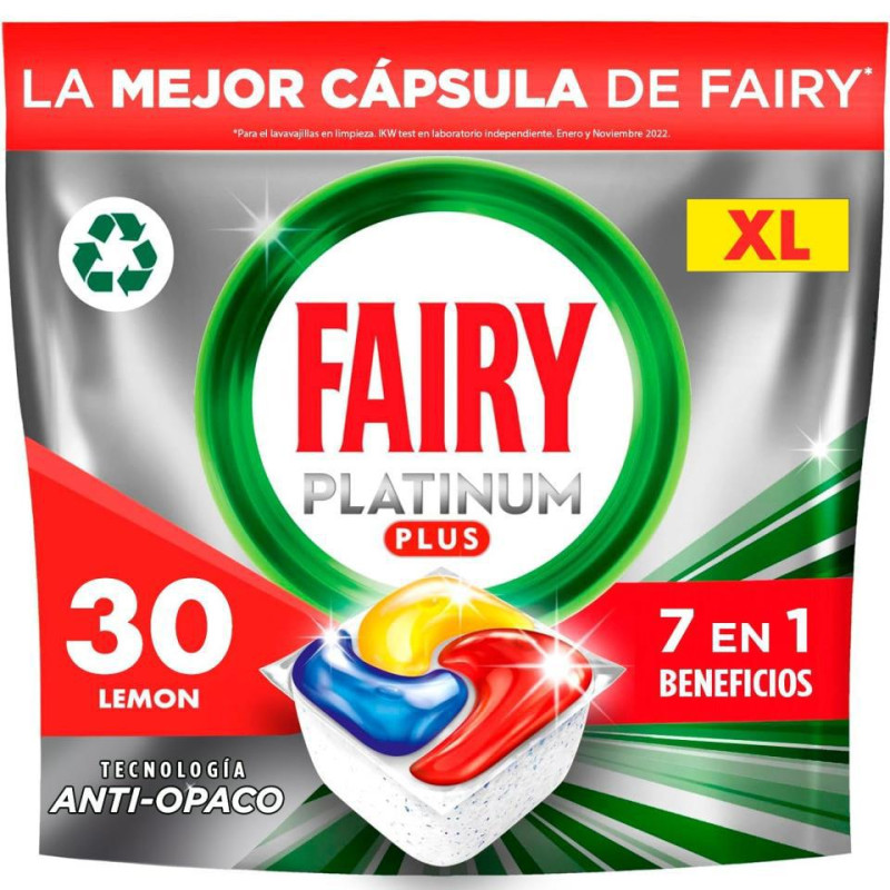 LAVAVAJILLAS FAIRY PLATINUM PLUS 30 CÁPSULAS