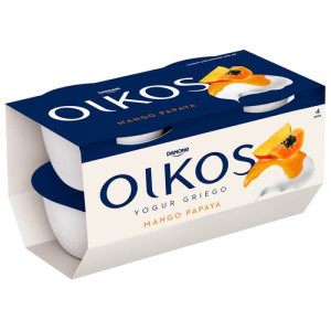 YOGUR OIKOS MANGO-PAPAYA 4X110GR