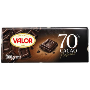 CHOCO VALOR NEGRO 70  300GR