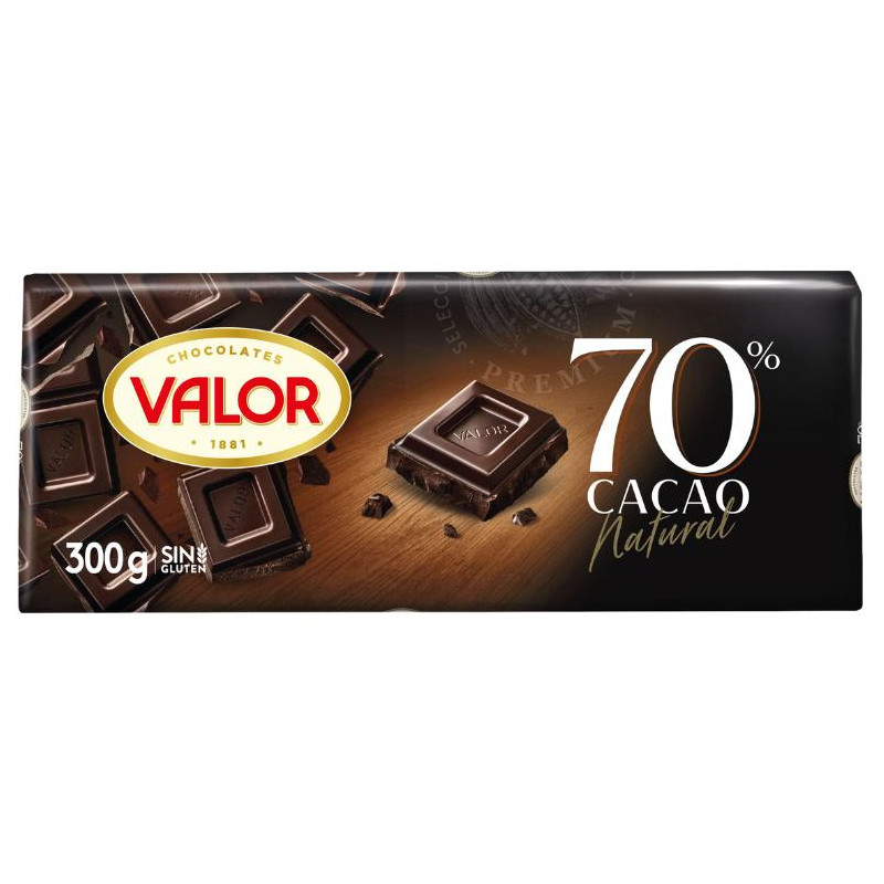 CHOCO VALOR NEGRO 70  300GR