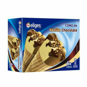 HELADO CONO VAINILLA Y CHOCOLATE IFA 6X120ML