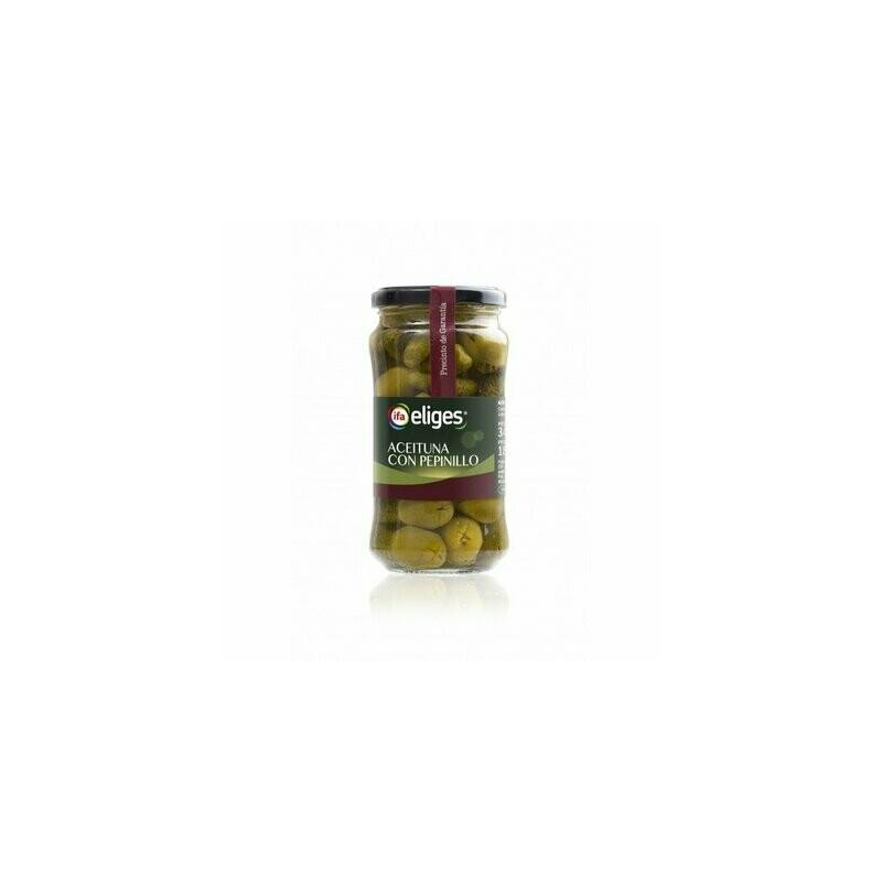ACEITUNA GORDAL CON PEPINILLO IFA 180GR