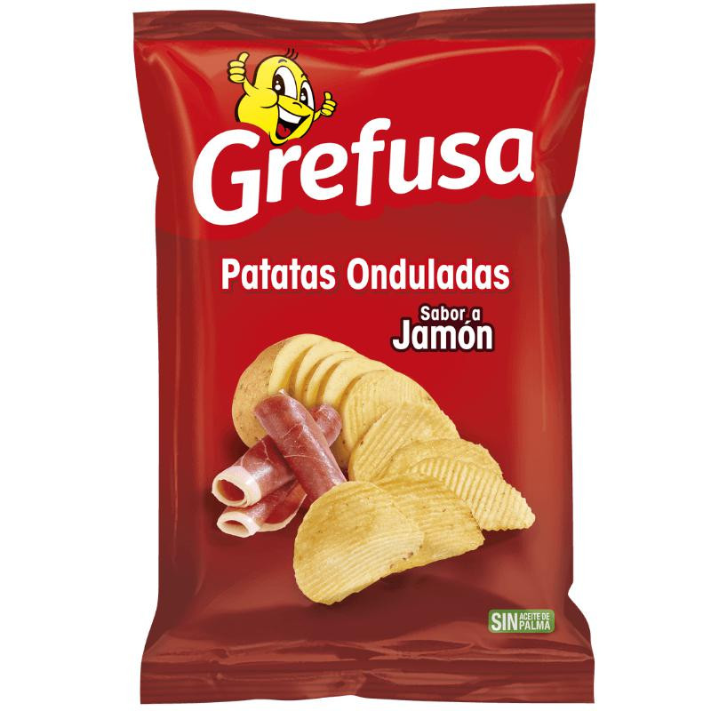 PATATAS SABOR JAMON GREFUSA 120GR