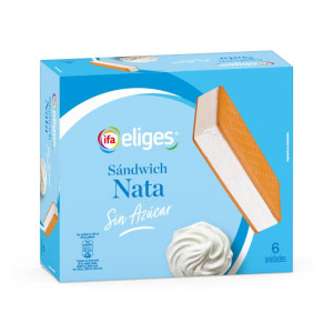 HELADO SANDWICH NATA S/AZUCAR IFA 6X100ML