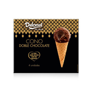 CONO DOBLE CHOCOLATES DULCESOL 4UND