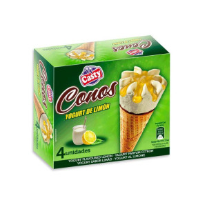 HELADO CASTY CONO YOGUR LIMON 4U