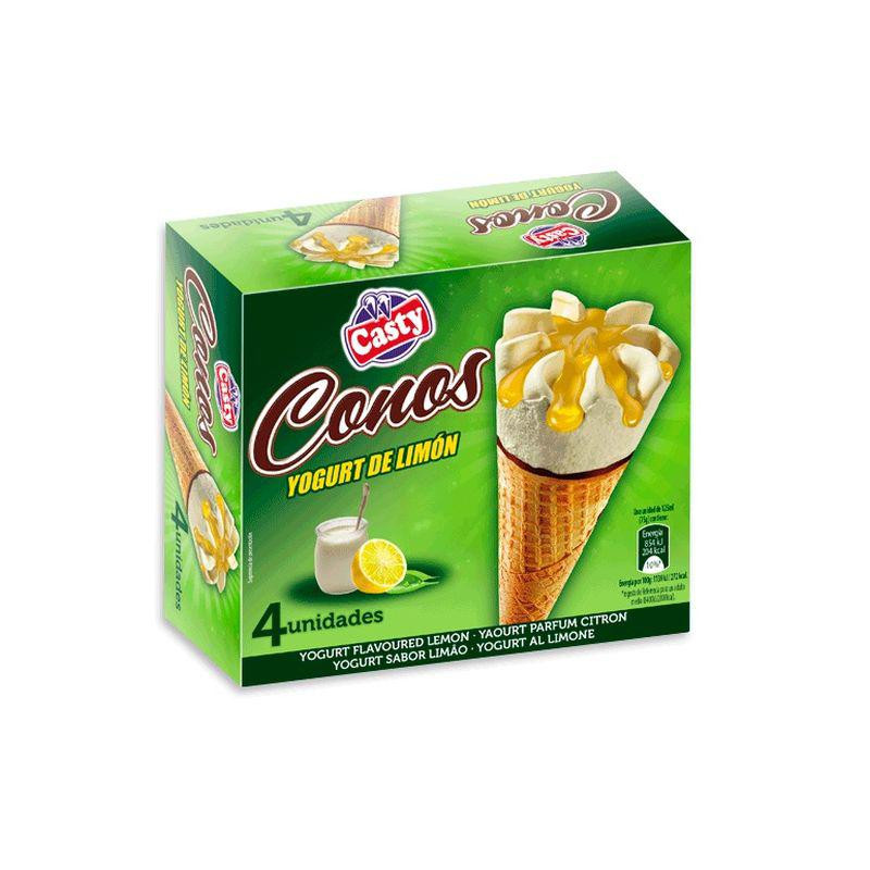 HELADO CASTY CONO YOGUR LIMON 4U