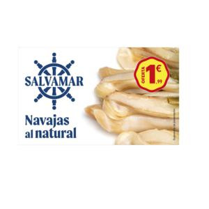 NAVAJAS AL NATURAL 120GR SALVAMAR