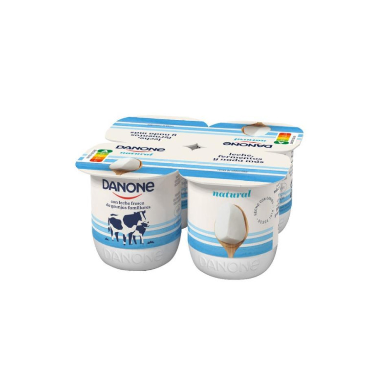 YOGUR NATURAL DANONE 4X120GR