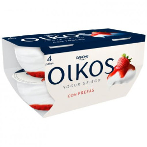 YOGUR GRIEGO FRESA DANONE OIKOS 4X110GR