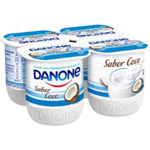 YOGUR DANONE SABOR COCO 4X120GR