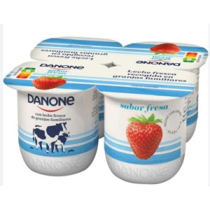 YOGUR DANONE SABOR FRESA 4X120GR