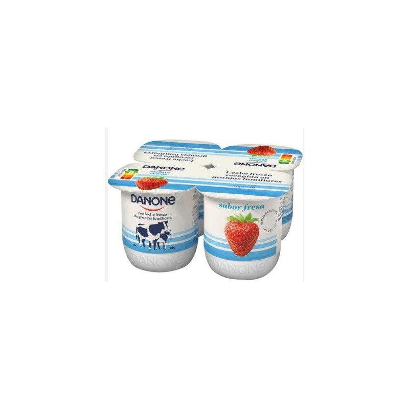 YOGUR DANONE SABOR FRESA 4X120GR