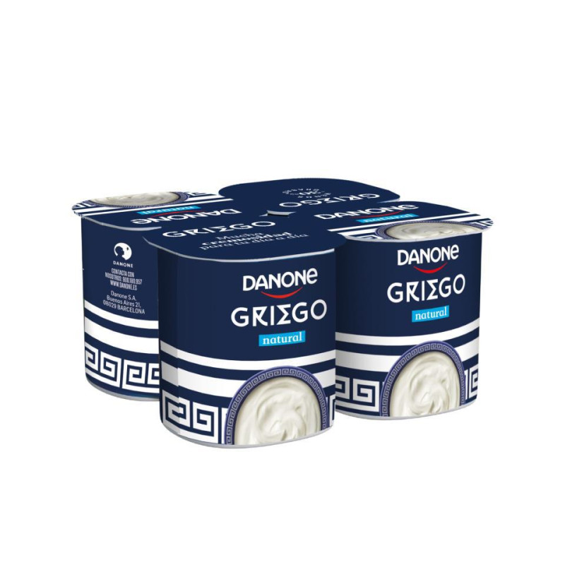 YOGUR GRIEGO NATURAL DANONE 4X110GR