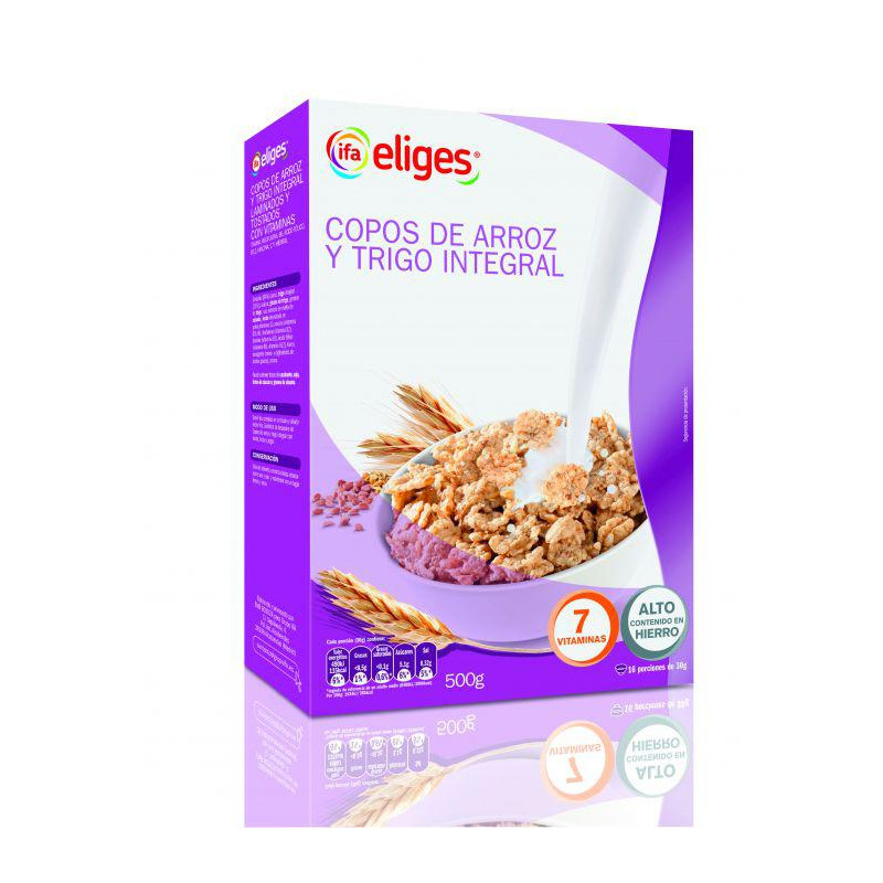 CEREALES COPOS ARROZ TRIGO INTEGRAL IFA 500GR