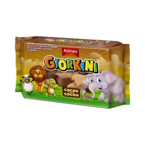 GALLETA ANIMALITOS GIORKINI CACAO 180GR