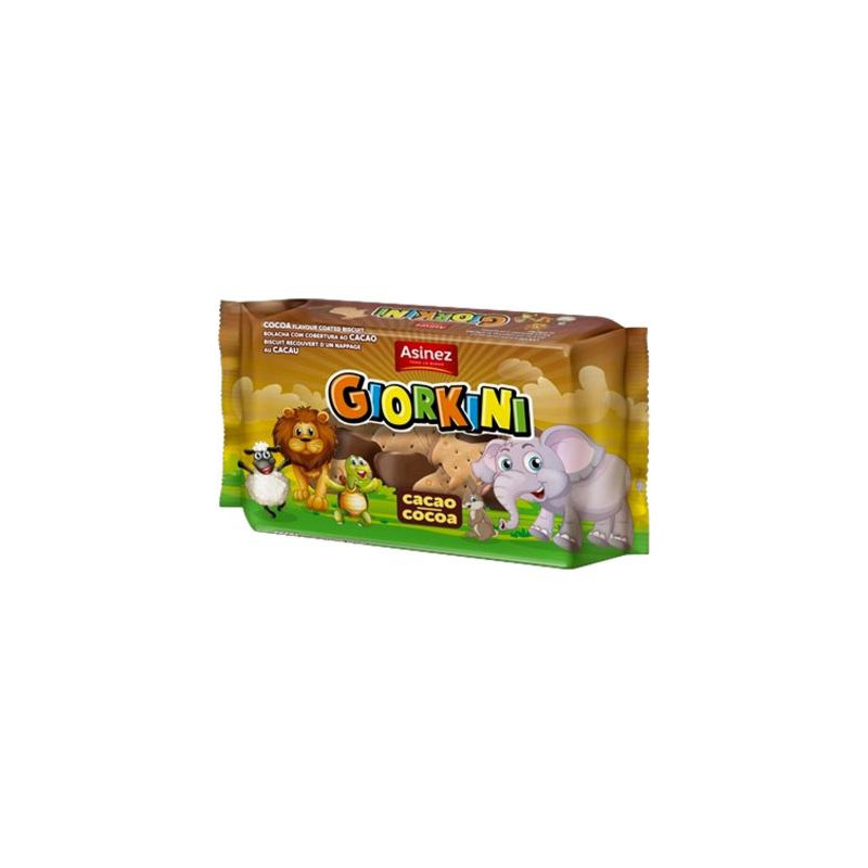 GALLETA ANIMALITOS GIORKINI CACAO 180GR