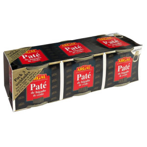 PATÉ DE CERDO ARGAL 3x83GR