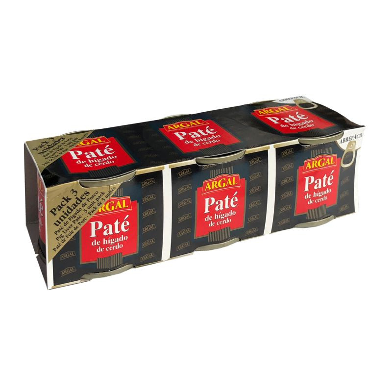 PATÉ DE CERDO ARGAL 3x83GR