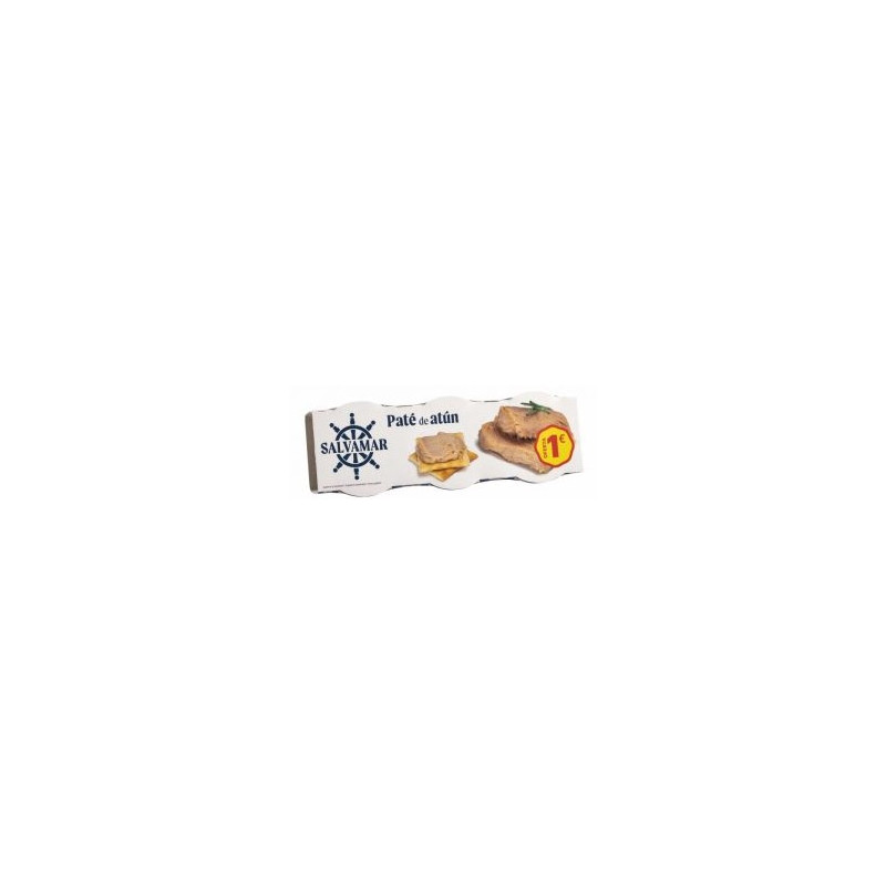 PATÉ DE ATÚN MONODOSIS PACK 3 SALVAMAR 3X23GR