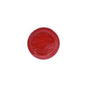 PACK 12 PLATOS 23CM ROJO
