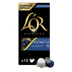 CAFE CAPSULAS RISTRETTO DESCAFEINADO LOR 10U 52GR