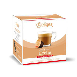 CAFÉ CÁPSULA C/LECHE DESCAFEINA IFA P16 160GR