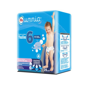 PAÑAL T6 17-28KG IFA UNNIA 25UND