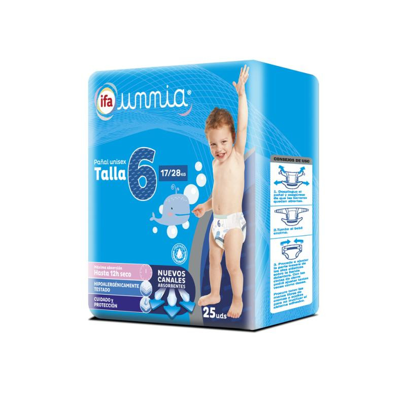 PAÑAL T6 17-28KG IFA UNNIA 25UND