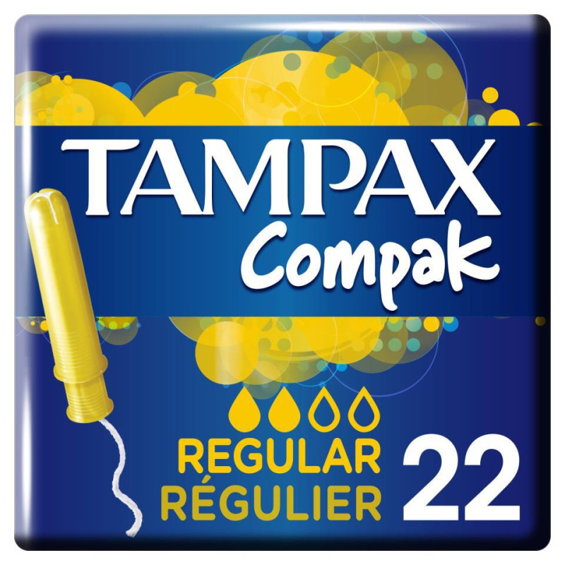 TAMPONES REGULAR TAMPAX COMPAK 22UDS