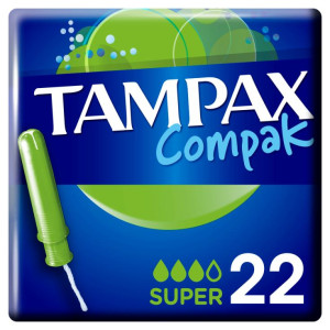 TAMPONES TAMPAX COMPAK SUPER 22UN 