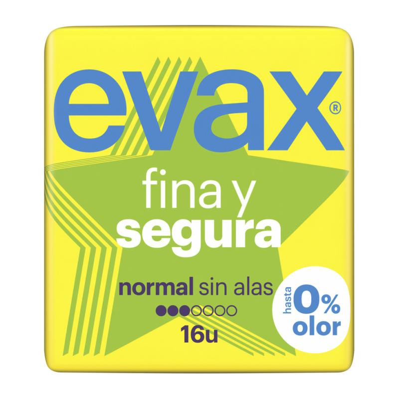 COMPRESA EVAX FINA NORMAL SIN ALAS 16UDS