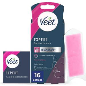 DEPILATORIO VEET EXPERT CERA FRIA FACIAL 16B 
