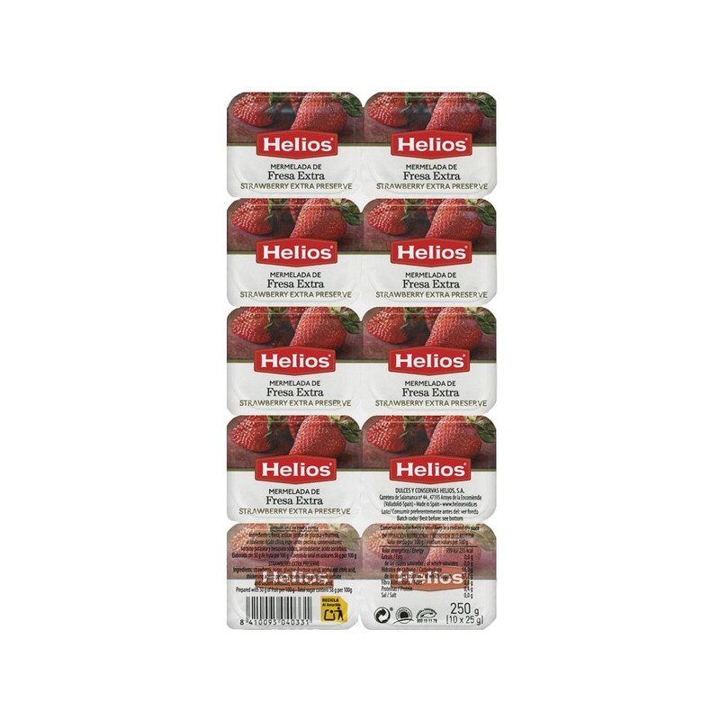 MERMELADA FRESA HELIOS 10X25GR
