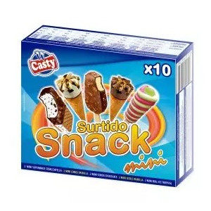 HELADO CASTY PACK SURTIDO SNACK MINI 10UDS
