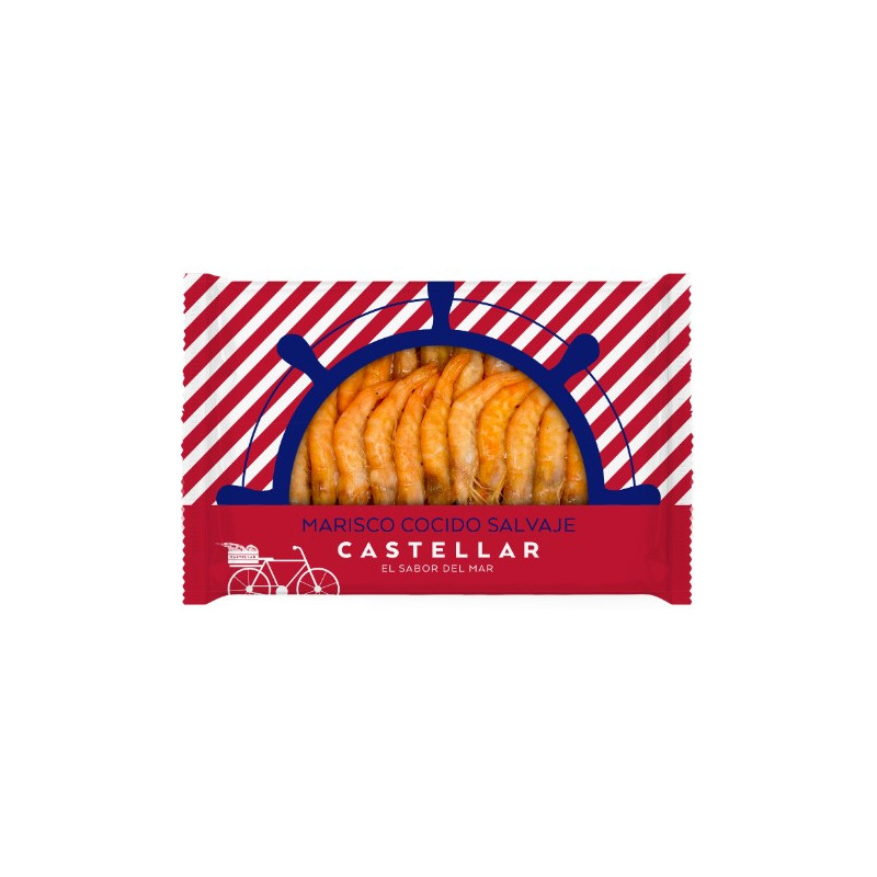 GAMBA COCIDA EXTRA PINK 50/60 CASTELLAR 700GR