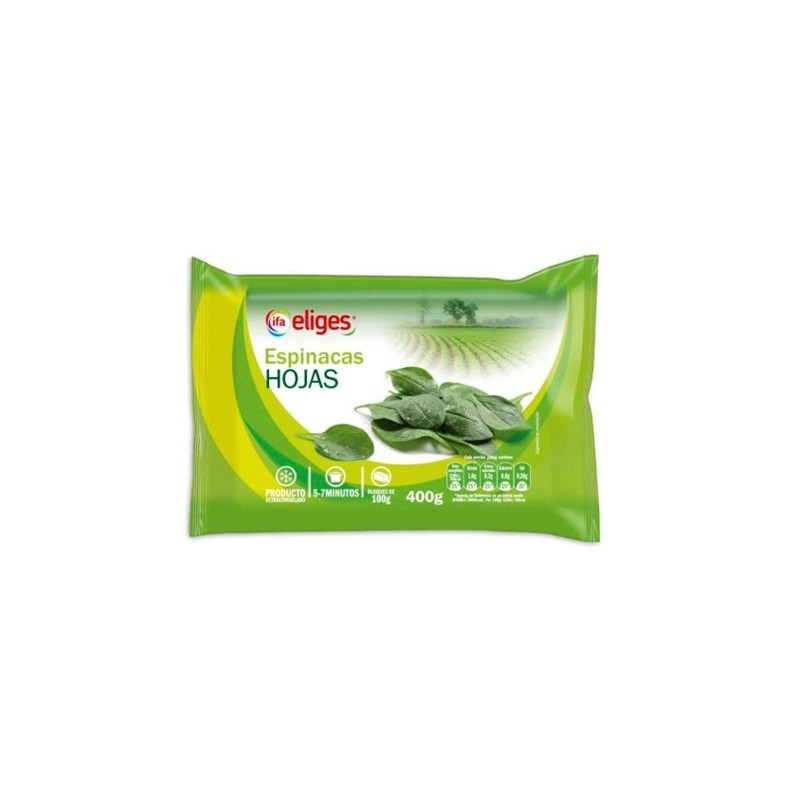 ESPINACAS 2 BLOQUE HOJAS 400GR