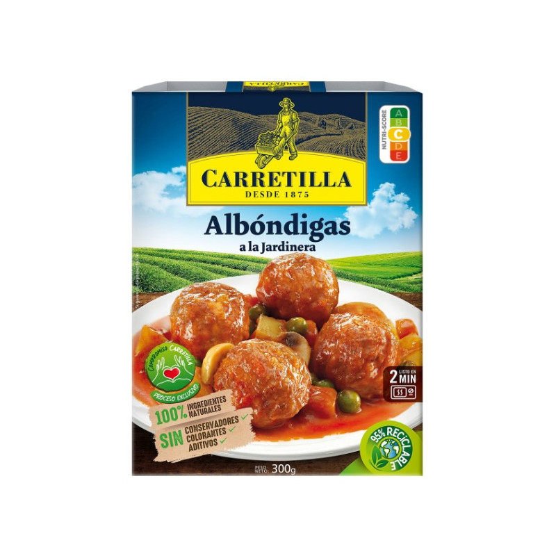 CARRETILLA ALBONDIGAS JARDINERA 300GR