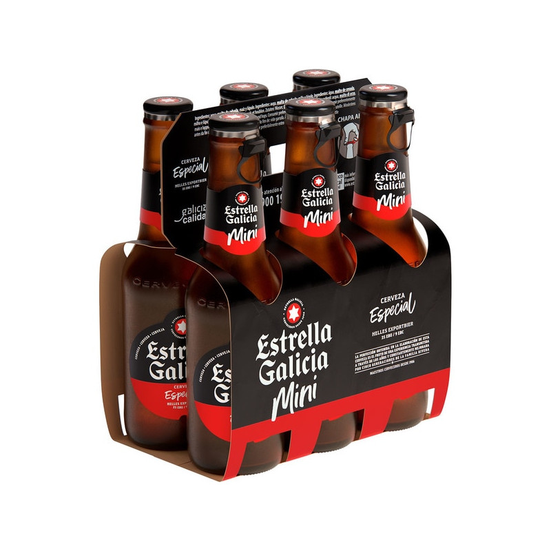 CERVEZA ESTRELLA GALICIA MINI 6X20CL