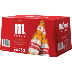 CERVEZA MAHOU 5 ESTRELLAS 24x25CL