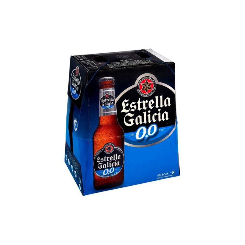 CERVEZA ESTRELLA GALICIA 0 0 6X25CL
