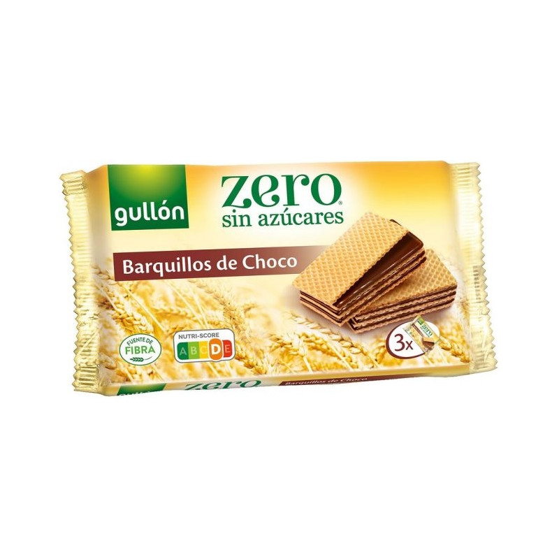 GULLÓN ZERO BARQUILLO CHOCO  180GR