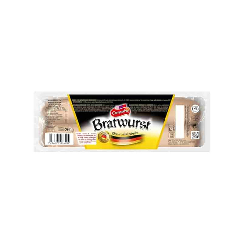 SALCHICHA BRATWURST CAMPOFRIO 260GR