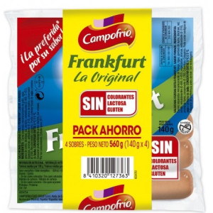 PACK SALCHICHAS CAMPOFRIO 4X140GR