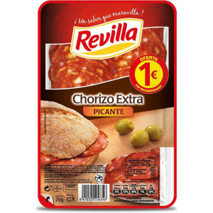 CHORIZO REVILLA PICANTE LONCHAS 65GR