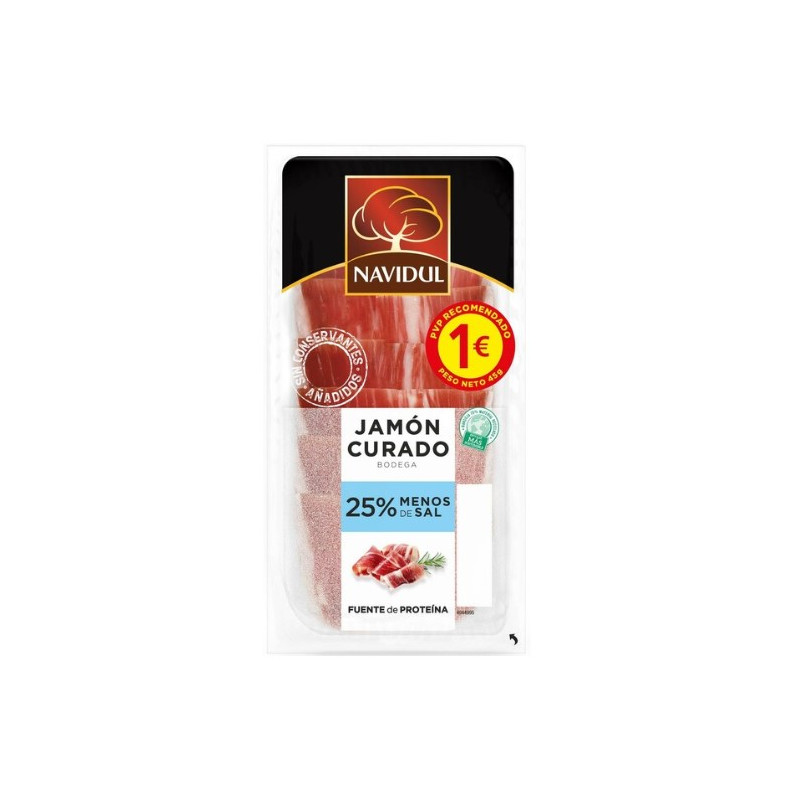 JAMON SERRANO CURADO NAVIDUL LONCHAS 1€