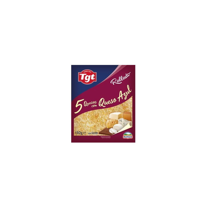 QUESO RALLADO 5 QUESOS C/AZUL TGT 150GR